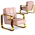 Stylish Leather Armchair: Dune 3D model small image 1