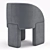 Baxter Lazybones Chair: Sleek Comfort for Any Space 3D model small image 5