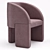 Baxter Lazybones Chair: Sleek Comfort for Any Space 3D model small image 6