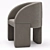 Baxter Lazybones Chair: Sleek Comfort for Any Space 3D model small image 7