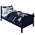 Navy Camp Single Bed: Perfect for Kids' Camping Adventures 3D model small image 2