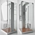 Wasserfalle W-6001-A 100x100 Shower Enclosure 3D model small image 1