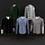 Mannequin Display Shirts Set 3D model small image 1