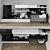 Multifunctional TV Stand and Workzone Set 3D model small image 1