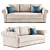 Elegant Amadeus Folding Sofa 3D model small image 1