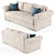 Elegant Amadeus Folding Sofa 3D model small image 2