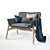 Stylish Vedbo Ikea Armchair 3D model small image 1