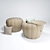 Luxury Keiko Pouf 3D model small image 2