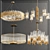 Sleek Crystal Chandeliers Collection 3D model small image 1