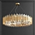 Sleek Crystal Chandeliers Collection 3D model small image 3