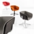 Elegant Scoop Conference Chair 3D model small image 1