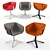 Elegant Scoop Conference Chair 3D model small image 2