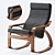 Modern Scandinavian Design Chair 3D model small image 1