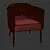 Cozy Barrel Chair 3D model small image 3