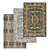 Premium Carpet Set: High-Quality Textures for Close & Distant Views 3D model small image 1
