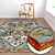 Luxury Carpets Set - High-Quality Textures 3D model small image 2