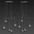 Ethereal Dewdrops Pendant Light 3D model small image 2