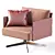 Clayton Contemporary Armchair 3D model small image 1