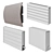 Strada Horizontal Wall Radiator: Efficient and Stylish 3D model small image 1