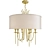 Vintage Elegance: Hudson Valley Damaris Chandelier 3D model small image 1