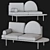 Modern Grid Daybed: Sleek, Stylish, Petite 3D model small image 2