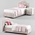 Elegant Sofia Upholstered Bed 3D model small image 1