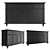 Astonishing Avalon Black Sideboard 3D model small image 1