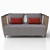 Swing Double Sofa: Elegant and Stylish 3D model small image 2