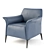 Lux Leather Armchair 3D model small image 1
