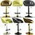 Modern Adjustable Judith Barstool 3D model small image 1