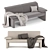 Elegant Linea Sofa: Perfect Comfort & Style 3D model small image 1