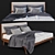 West Elm Yarn-Dyed Linen Bed Set 3D model small image 1