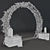 Elegant Floral Wedding Arch 3D model small image 3