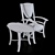 Elegant Arco Armchair Set 3D model small image 3