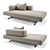 Interia Base Sofa: Modern Design with Adjustable Depth and Removable Covers 3D model small image 1