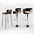 Halmar Leather Bar Stools 3D model small image 1