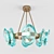 Issendo Brass Ceiling Chandelier 3D model small image 1