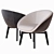 Stylish Russell Armchair 3D model small image 2