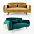 Elegant Alveo Sofa: Perfect Comfort & Style 3D model small image 1