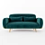 Elegant Alveo Sofa: Perfect Comfort & Style 3D model small image 2