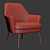 Elegant Celine Armchair: Stylish Design for Comfort 3D model small image 3