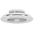 ALISIO Ceiling Lamp/Fan: Modern Design, LED Lights, White/Chrome 3D model small image 1