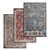 Title: Premium Quality Carpets Set 3D model small image 1