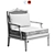 Elegant Chantilly Lounge Chair 3D model small image 2