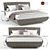 Ruf Betten RIVA Bed: Stylish Comfort for your Bedroom 3D model small image 1