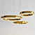 MoonLight LED Pendant Light: Gold, 30/40/60W, 600/800/1000mm Diameter 3D model small image 2