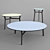 Sleek Sputnik Table Set 3D model small image 1