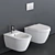 Darling New Wall-hung WC: Sleek and Stylish 3D model small image 1