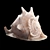 Modern Seashell Sculpture 3D model small image 1