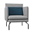 Brecken Lounge Chair: The Epitome of Comfort 3D model small image 2